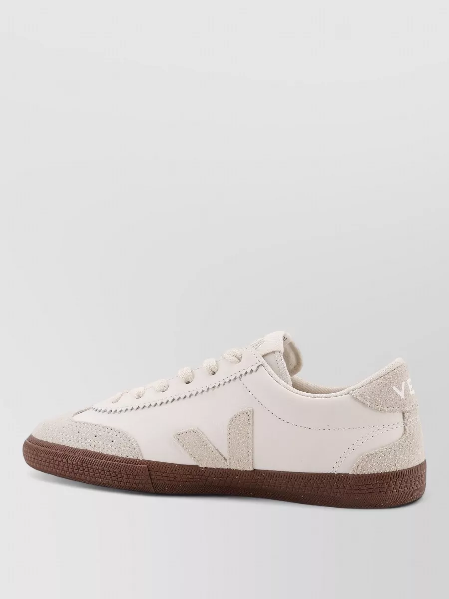 Veja Volley Leather Sneakers Logo Detail Side