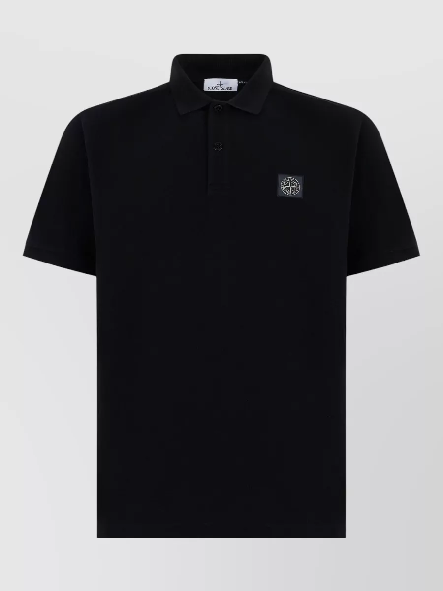 Stone Island Cotton Short-Sleeve Polo Shirt