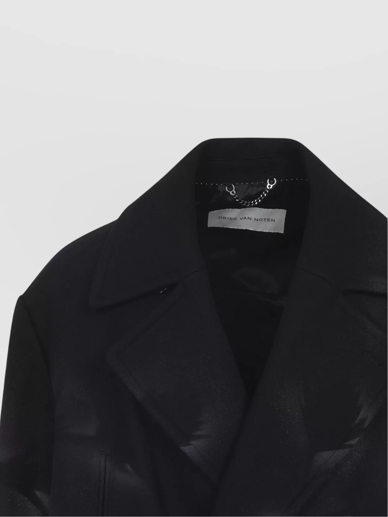 Dries Van Noten Floral Double Breasted Coat Side Pockets