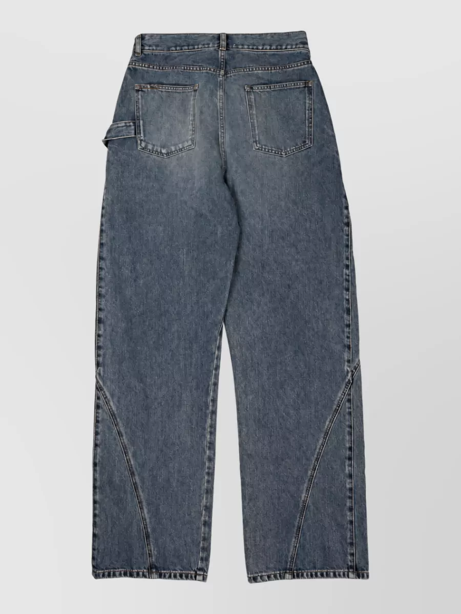 Jw Anderson Denim Twisted Workwear Jeans