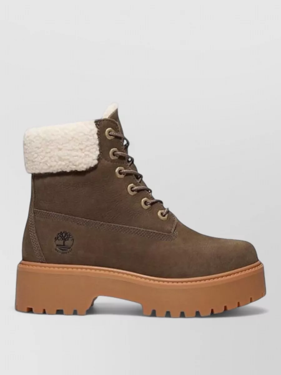 Timberland Recycled Leather Lace-Up Boots