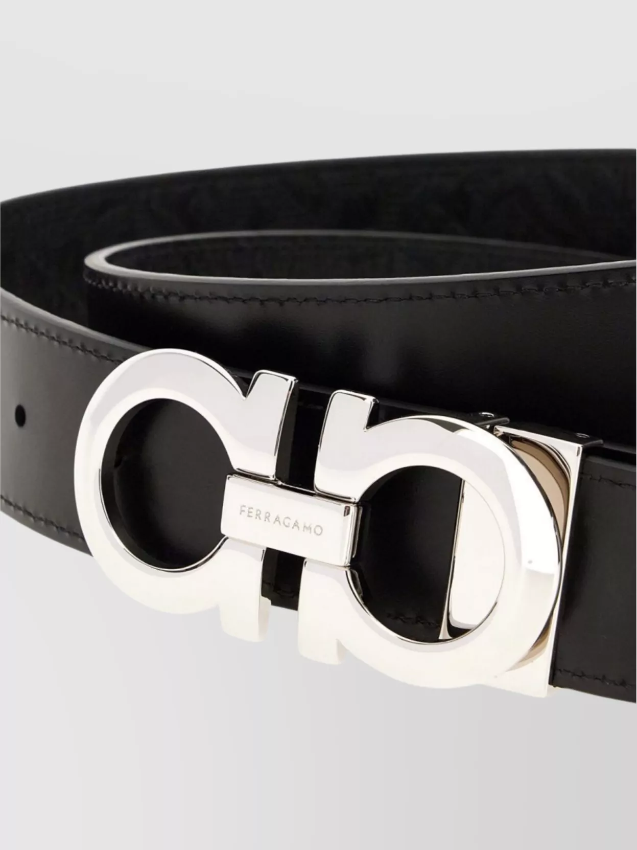 Ferragamo Reversible Leather Belt Adjustable Length
