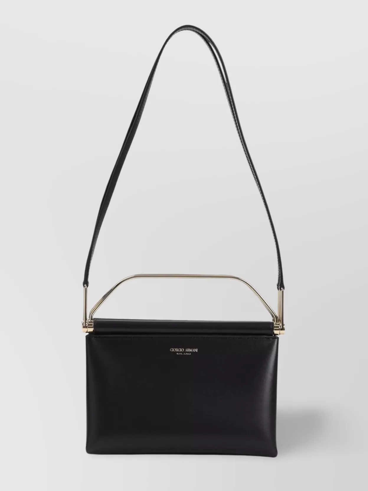 Giorgio Armani Shoulder Bag Leather Adjustable Strap