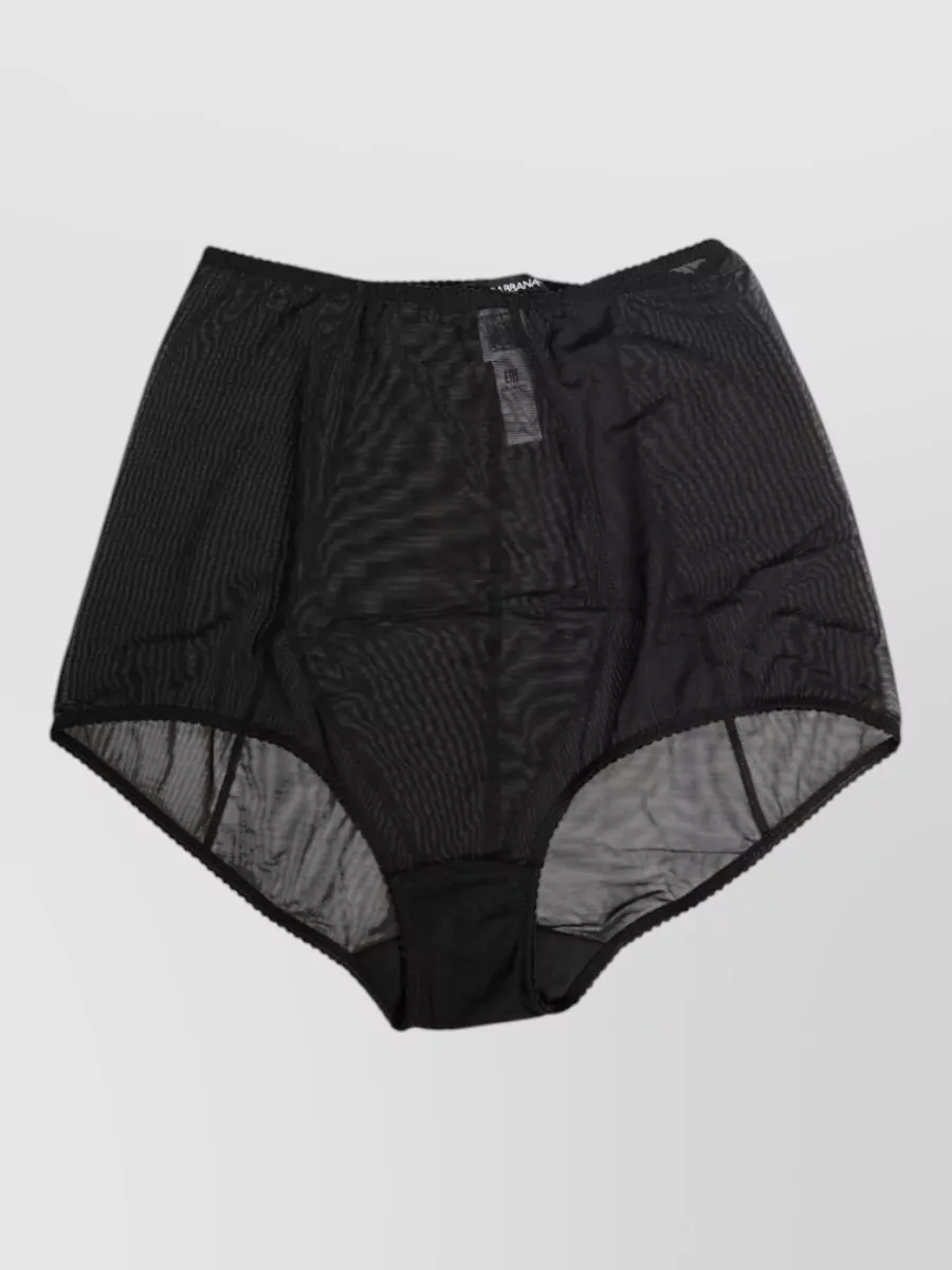 Dolce&Gabbana High-waist mesh briefs