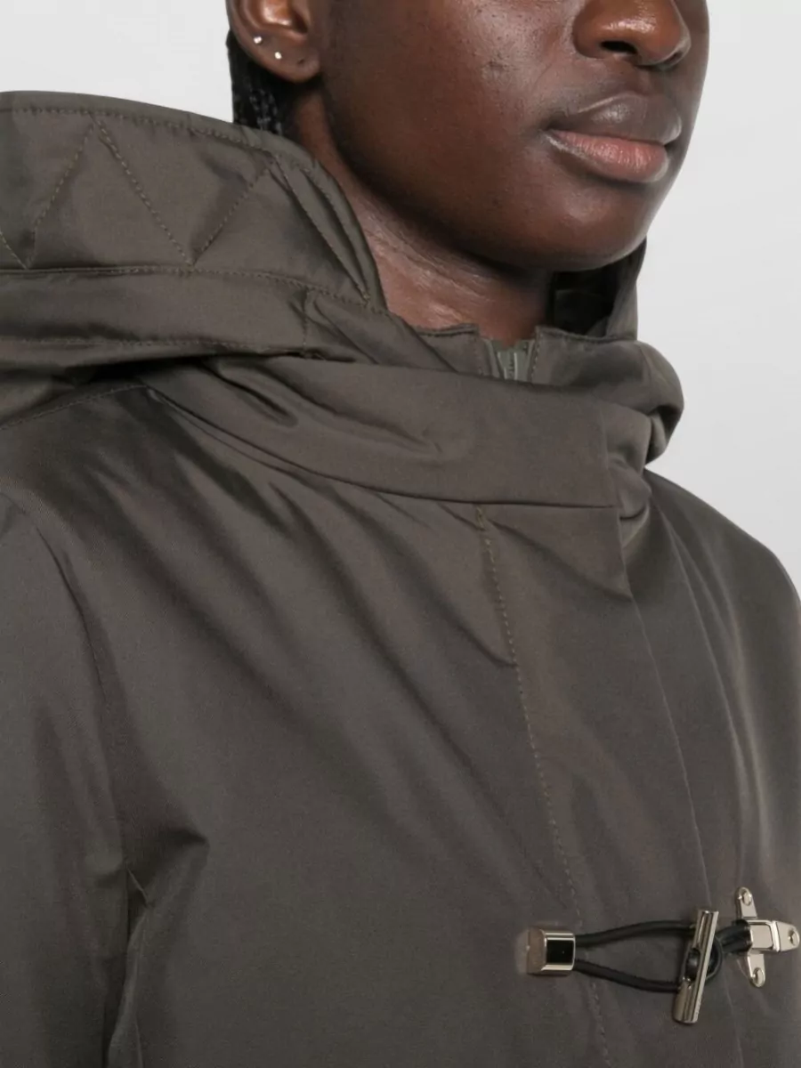 Fay Quilted Hooded Parka Jacket