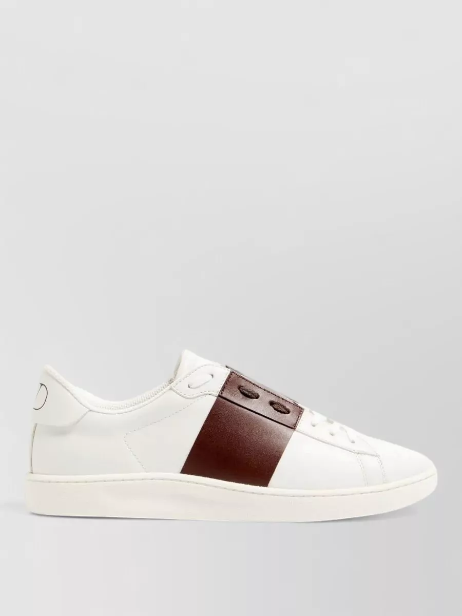 Valentino Garavani Leather Lace-Up Sneakers