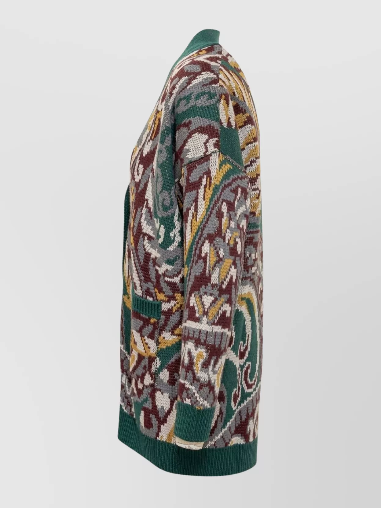 Etro Relaxed V-Neck Long Sleeve Jacket