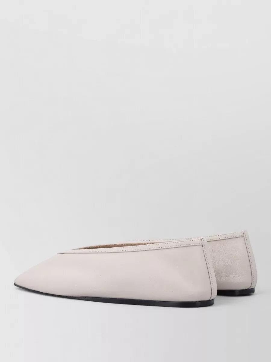 Le Monde Beryl Leather Ballerina Shoes