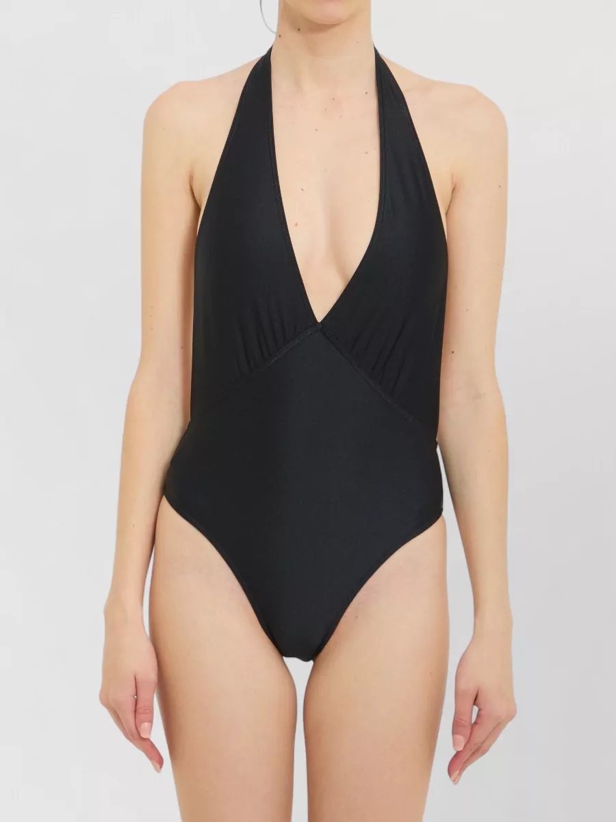 Saint Laurent halterneck one-piece swimsuit