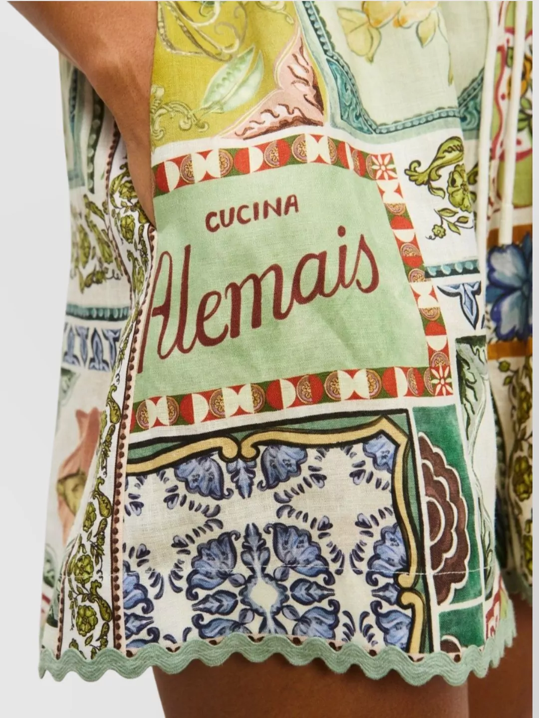Alémais Patchwork Mini Shorts And Pockets