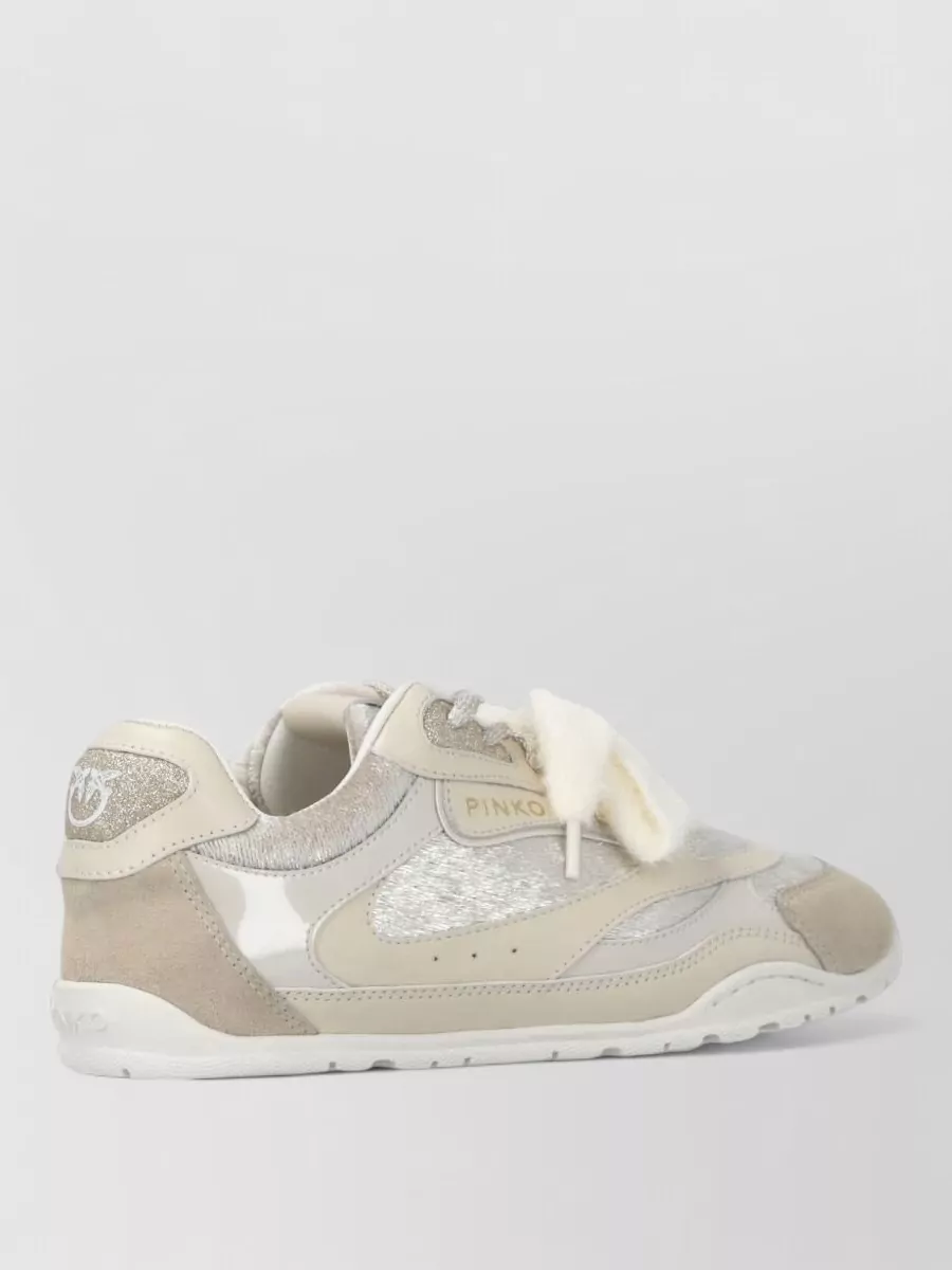 Pinko Leather Low-Top Sneakers