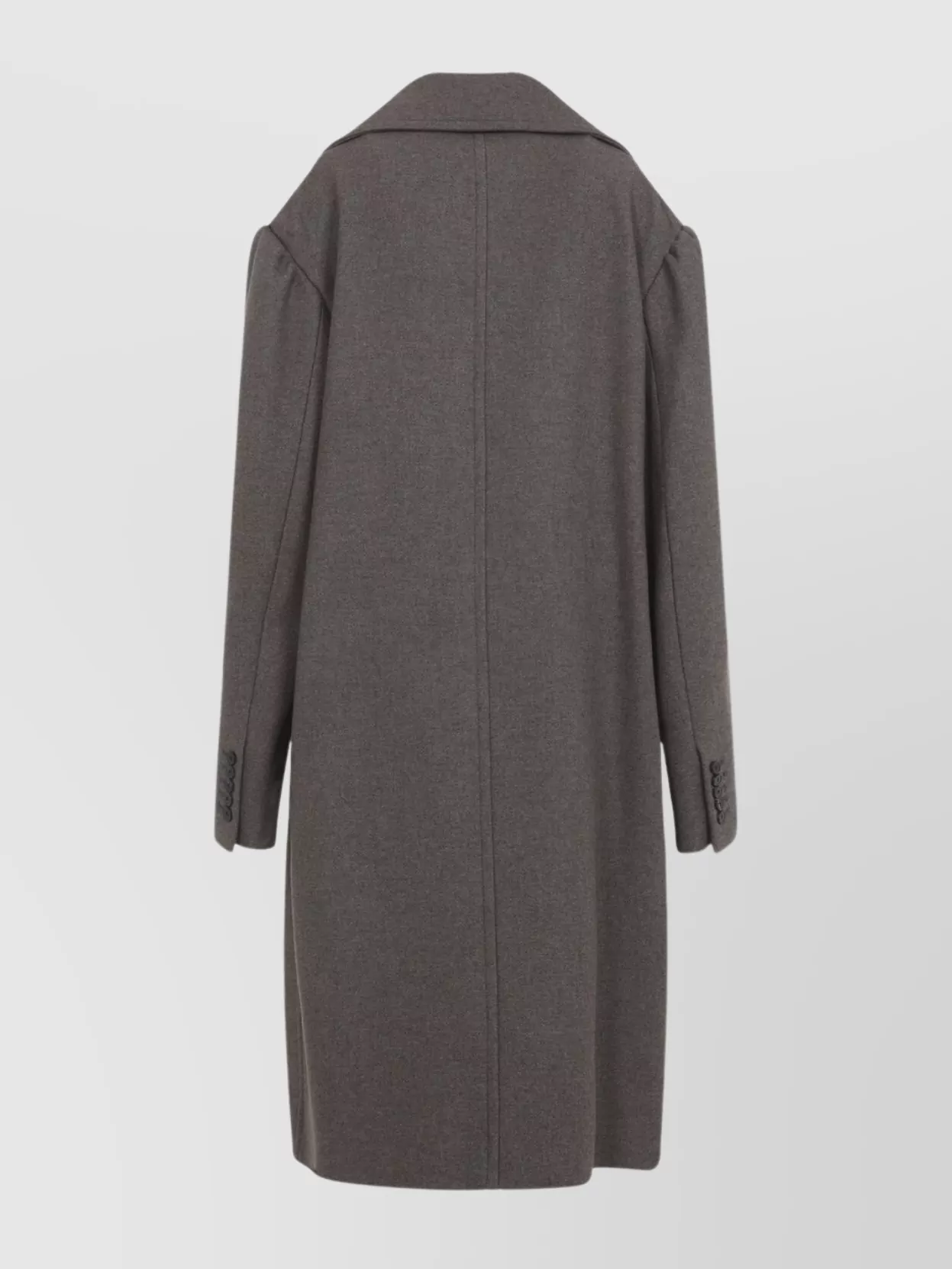 Dries Van Noten Raquel Coat Double-breasted Back Vent In Gray