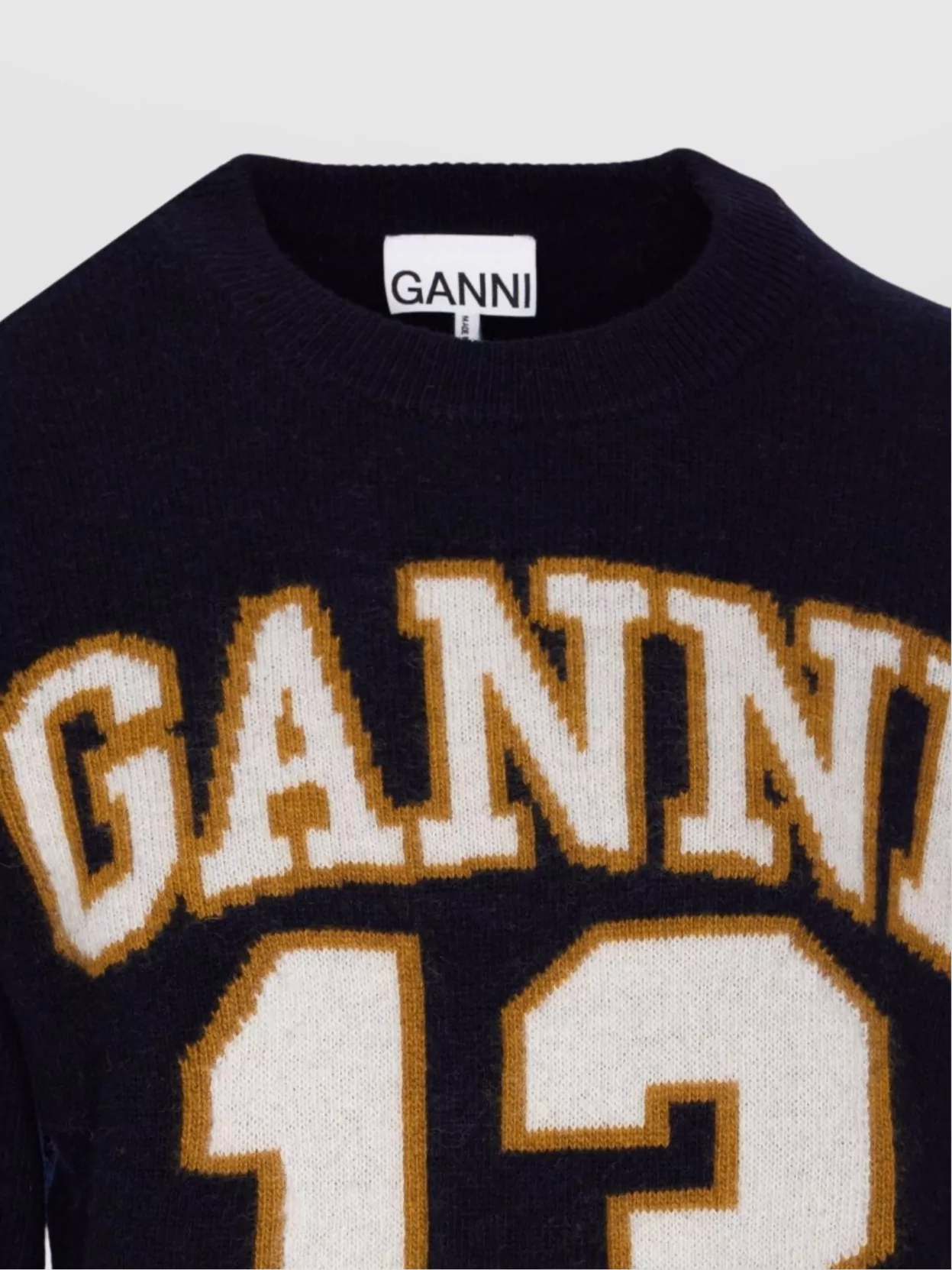 Ganni Graphic Wool Mix Sweater