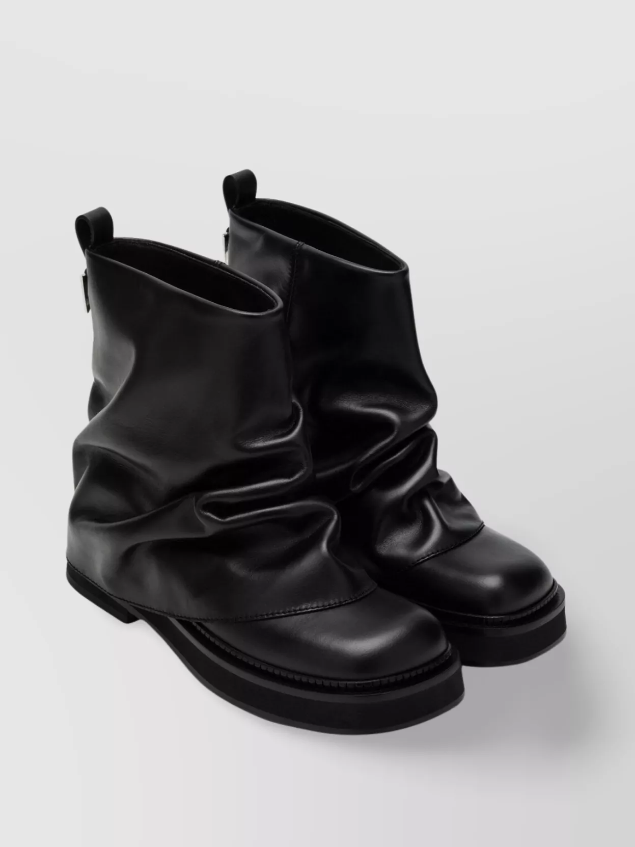 Attico Mini Robin Leather Combat Boot