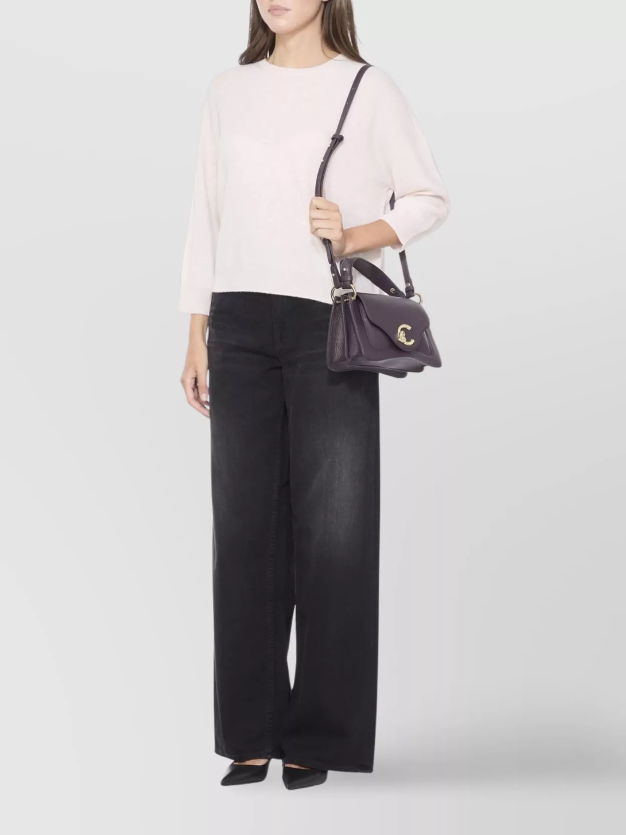 Coccinelle C-me Foldove Top Medium Tote Bag