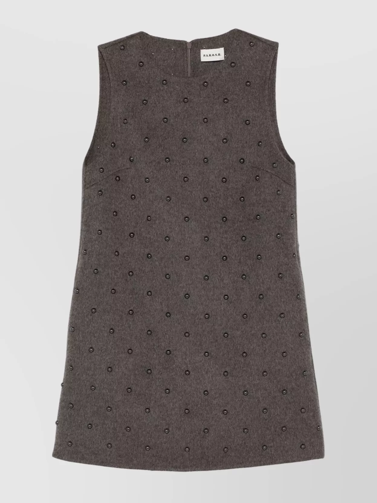 P.a.r.o.s.h Dress Embellished Studs Brushed Finish In Purple