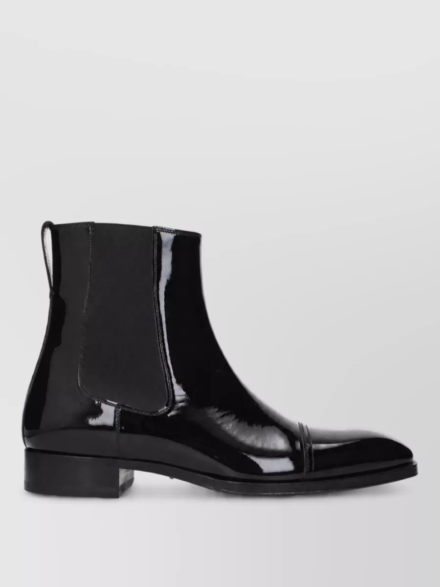 Tom Ford Patent Leather Ankle Boots
