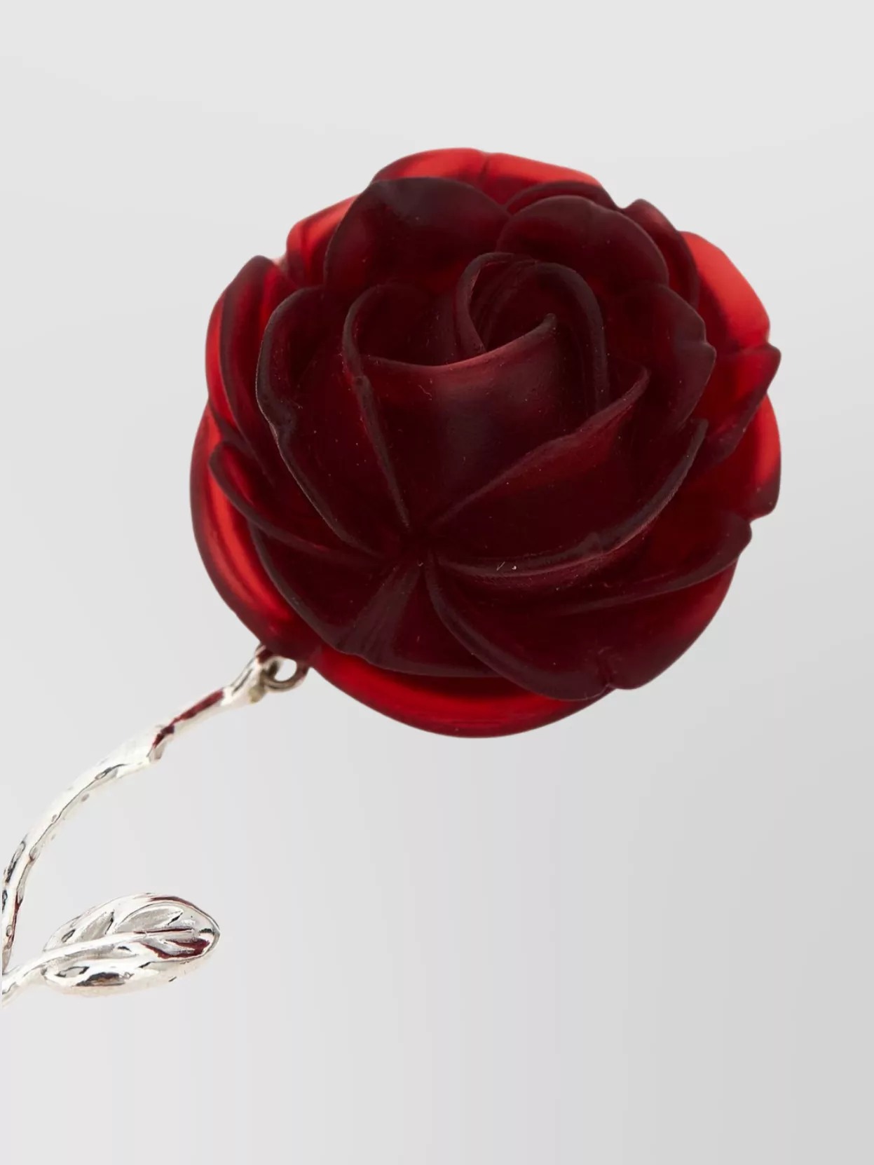 Magda Butrym Pearl Rose Silver-Tone Earrings