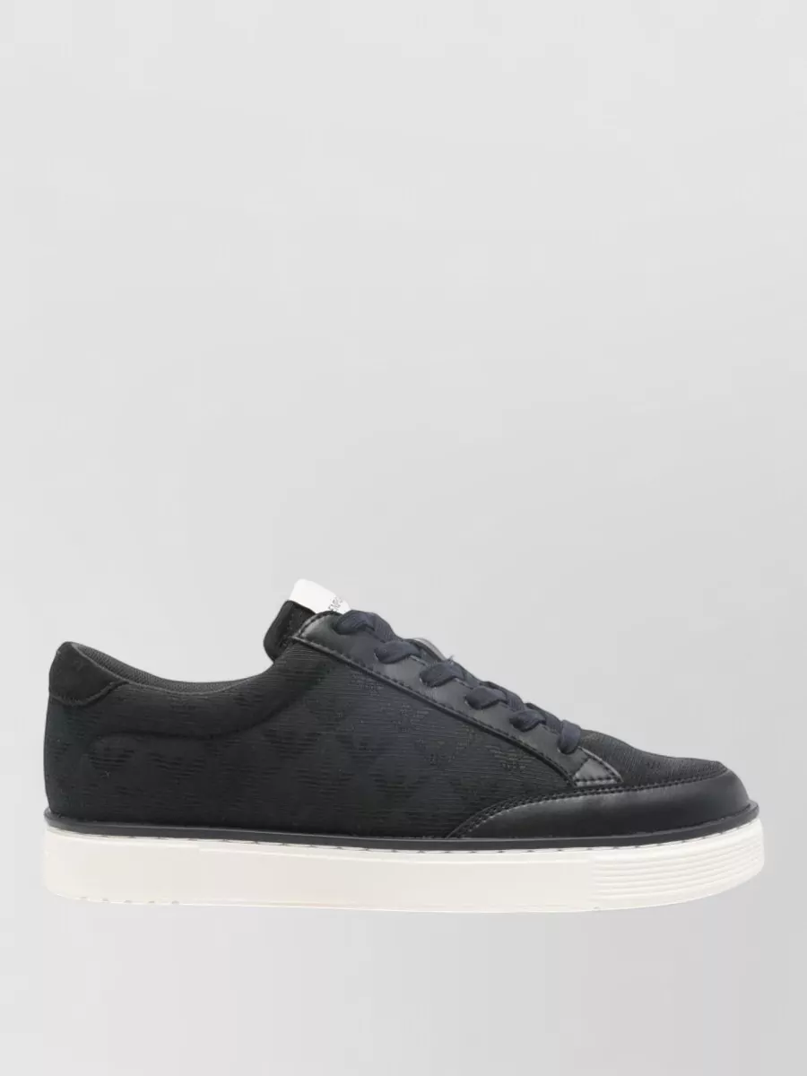 Emporio Armani Low Top Sneakers Round Toe Rubber Sole