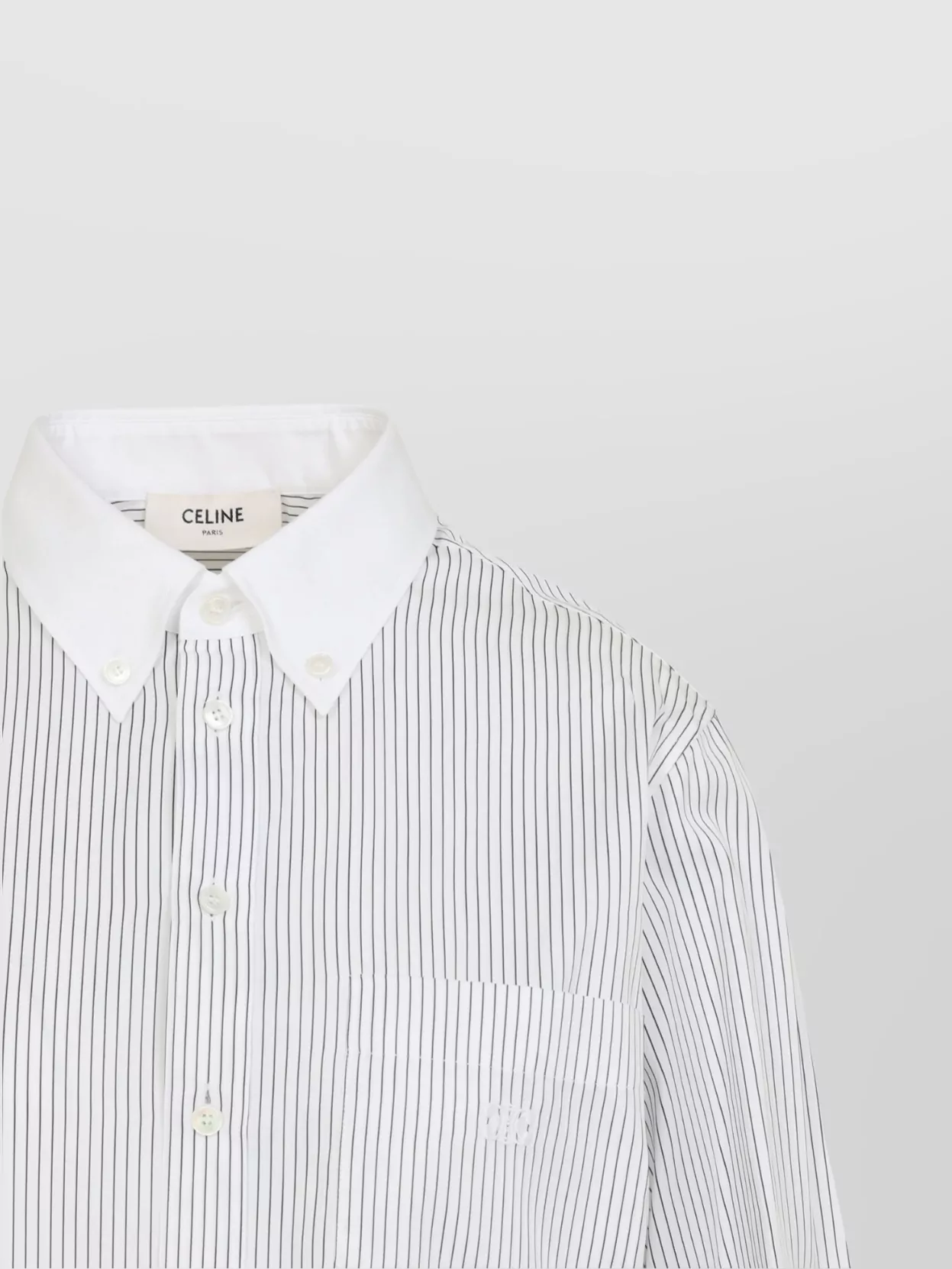 Celine Shirt Short Sleeve Striped Pattern