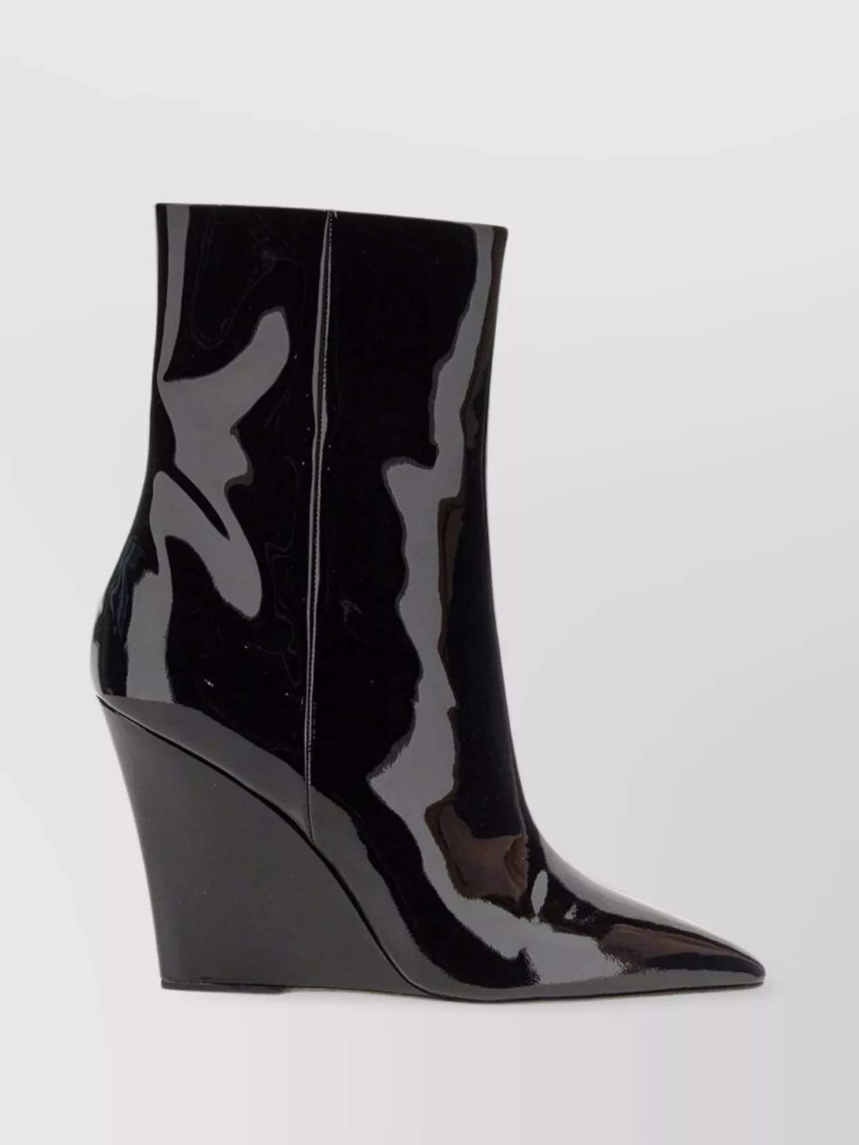 Paris Texas Wanda Shiny Leather Wedge Heel Boot