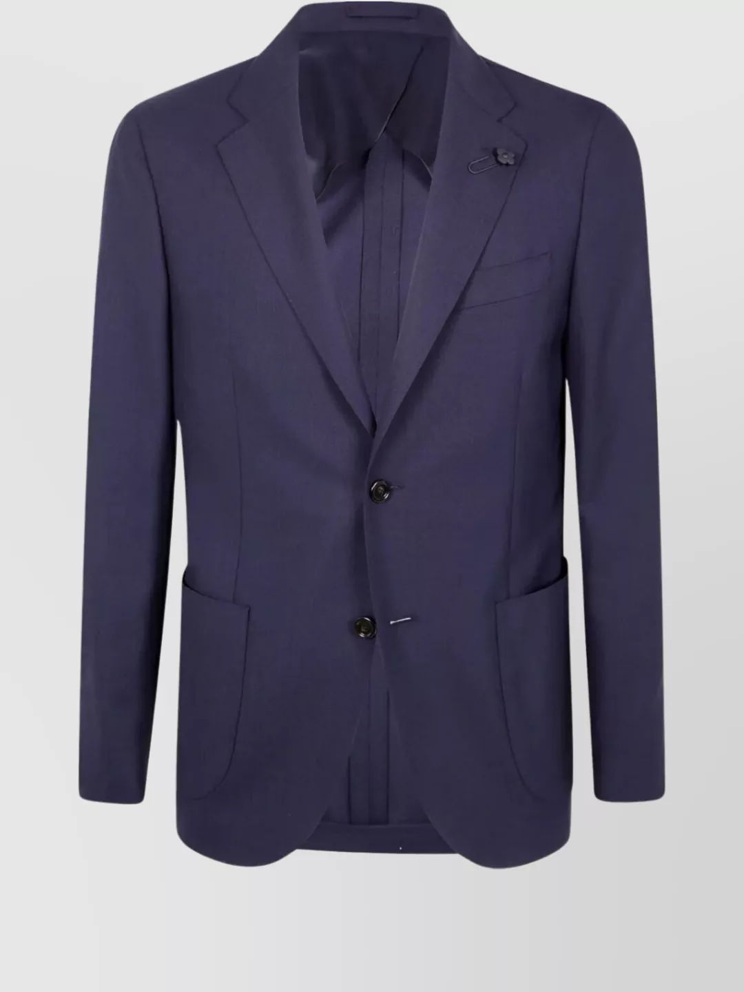 Lardini Single-Breasted Jacket Notch Lapel