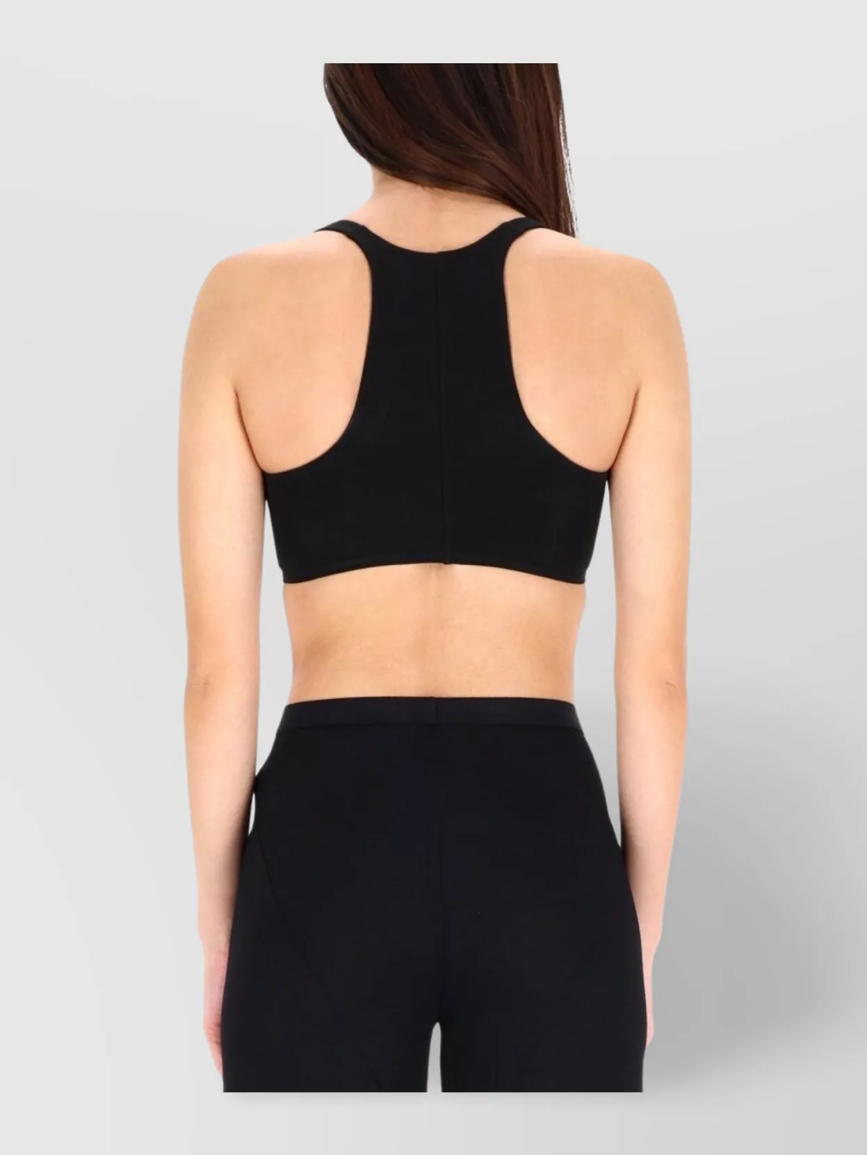 Rick Owens Lilies Cropped Sleeveless Square Neck Top