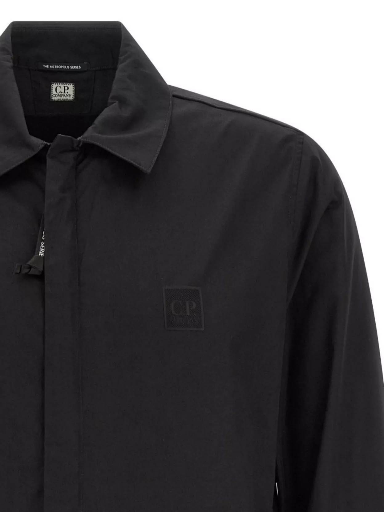 C.p. Company Collared Zip Overshirt With Structured Design