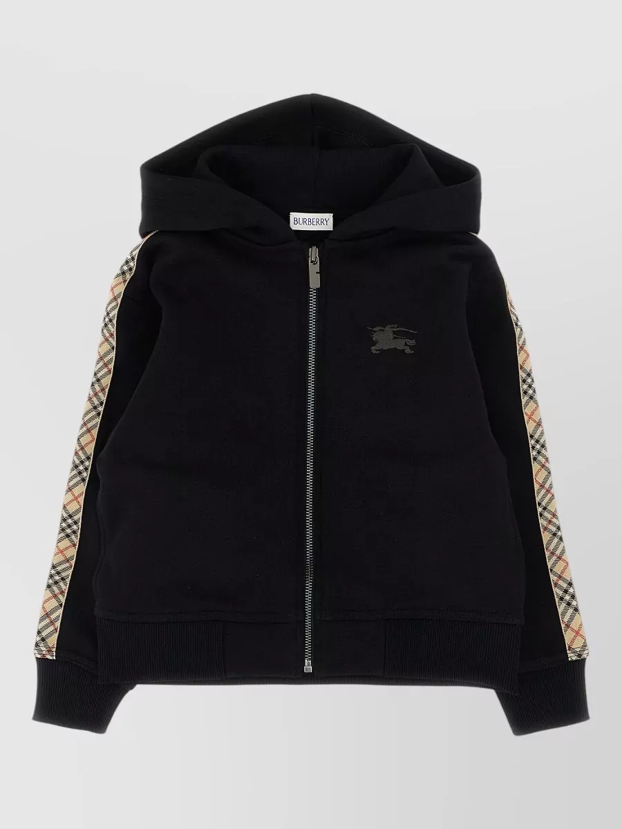Burberry Cotton hooded zip hoodie