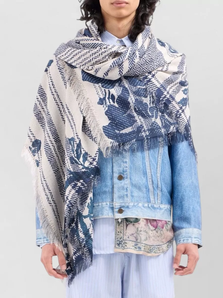 Pierre Louise Mascia Floral-Print Silk Scarf
