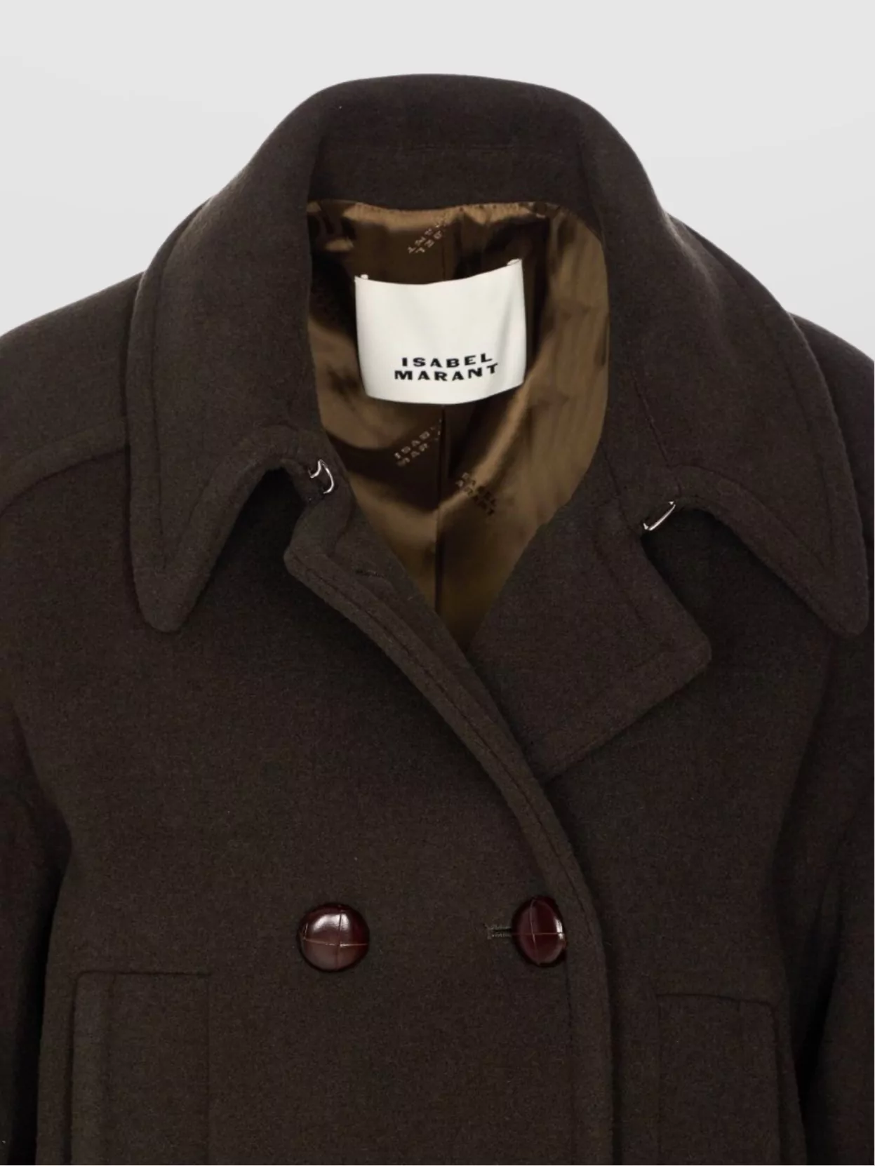 Isabel Marant Etoile V Neck Double-Breasted Coat