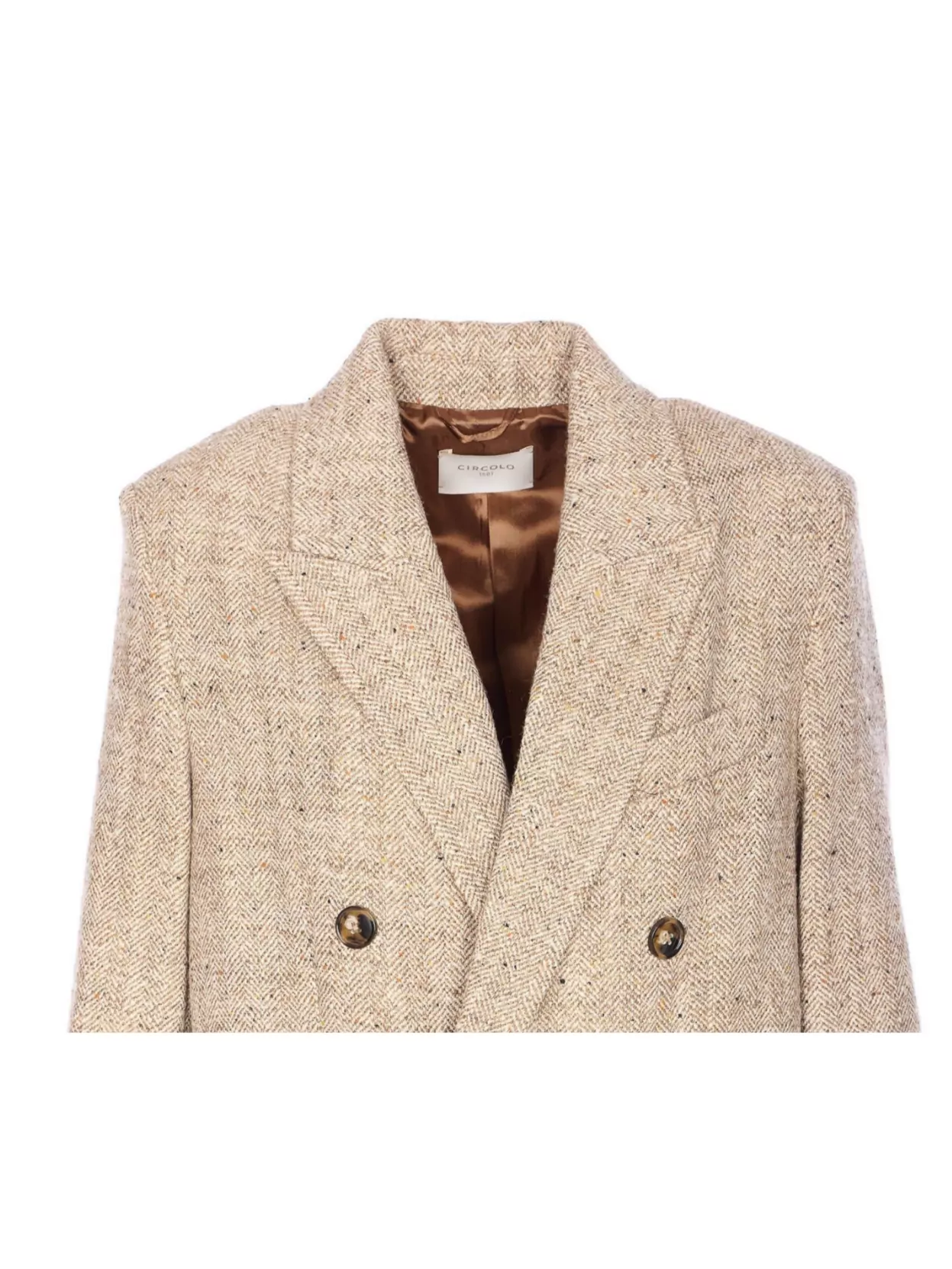 Circolo 1901 Boucle Coat With Long Sleeves And Pockets