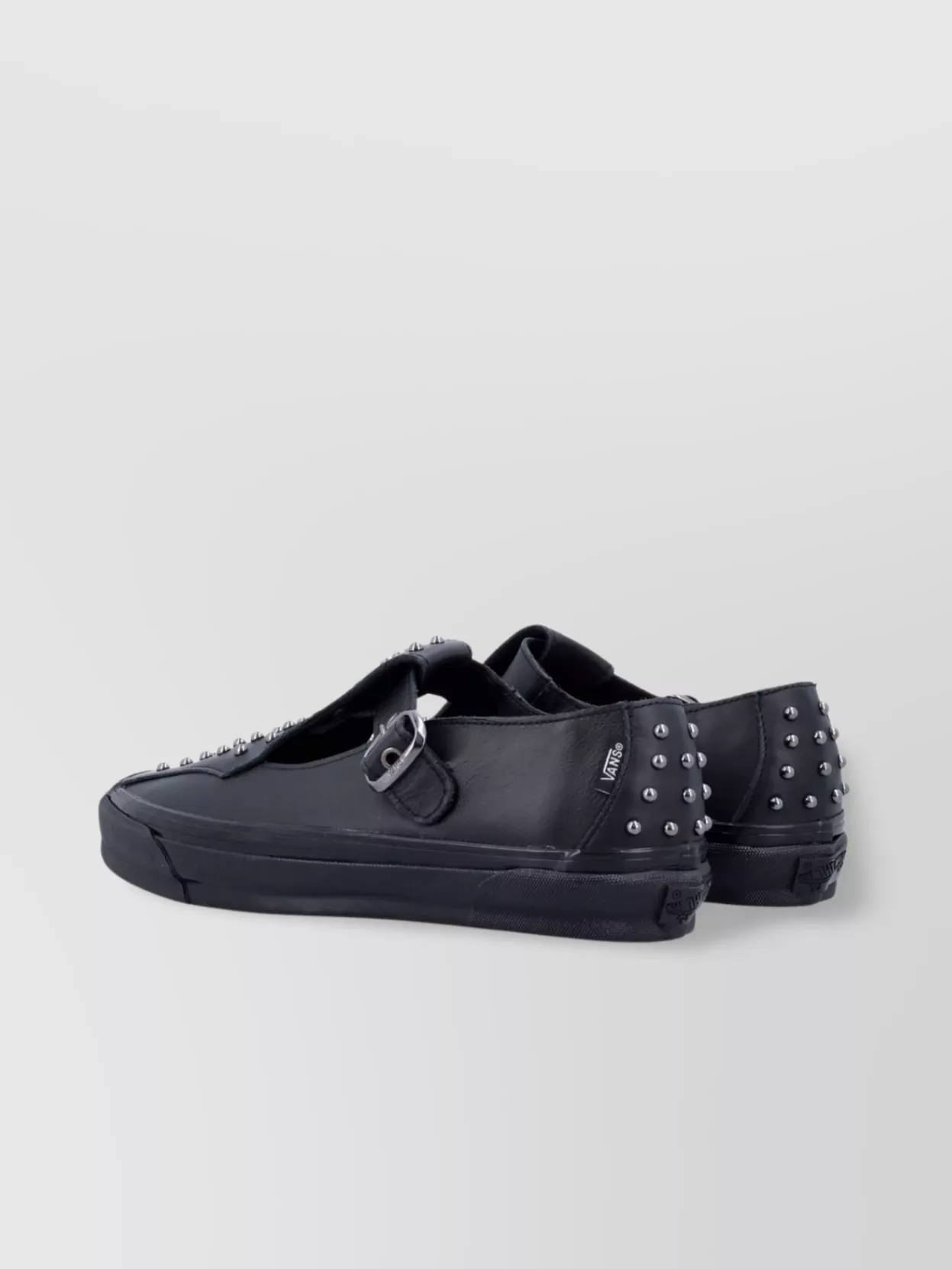 Shop Vans Pearlized Mary Jane Sneakers With Studded Design
