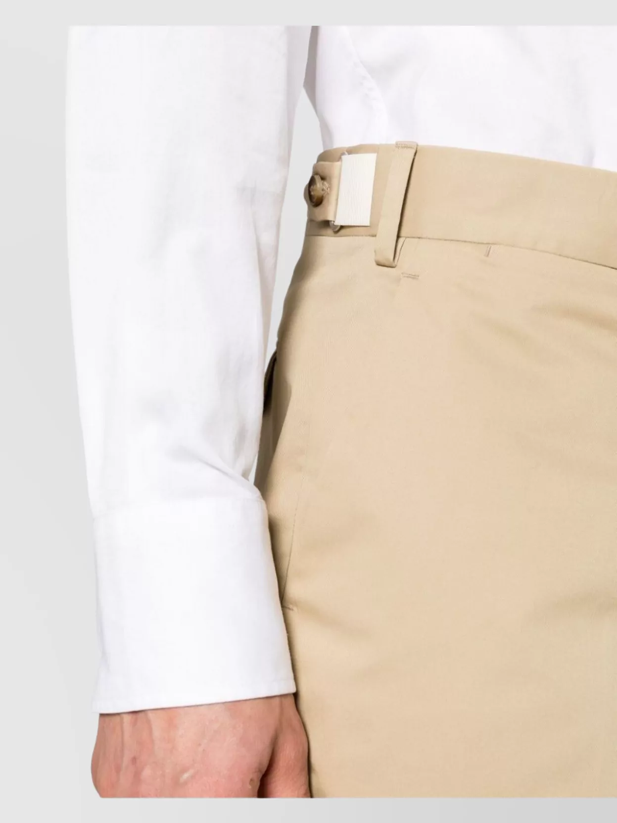 Lardini Tailored Neutrals Trousers With Clean Silhouette In Neutral