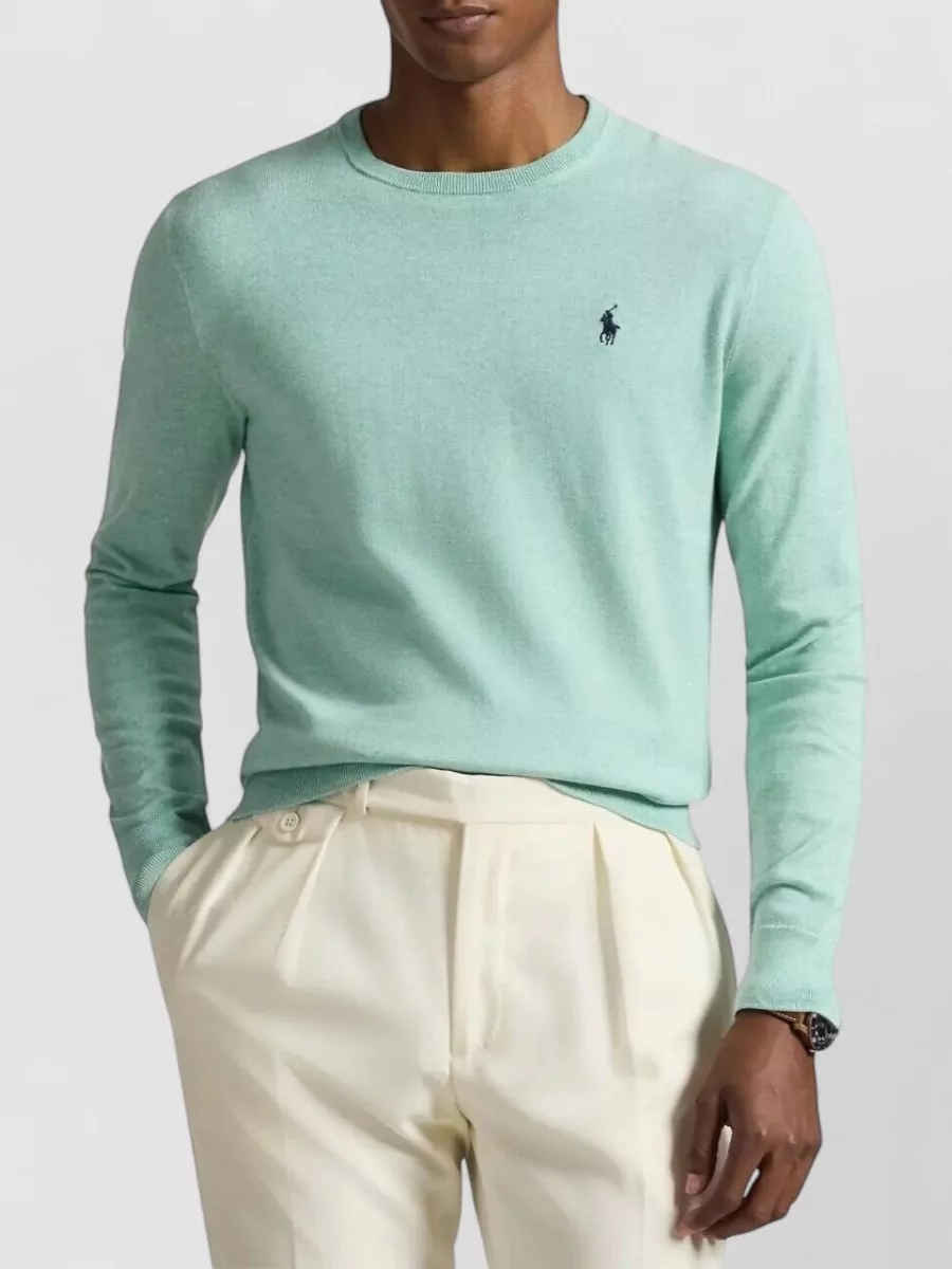 Polo Ralph Lauren Cotton Long-Sleeve Crew-Neck Sweater