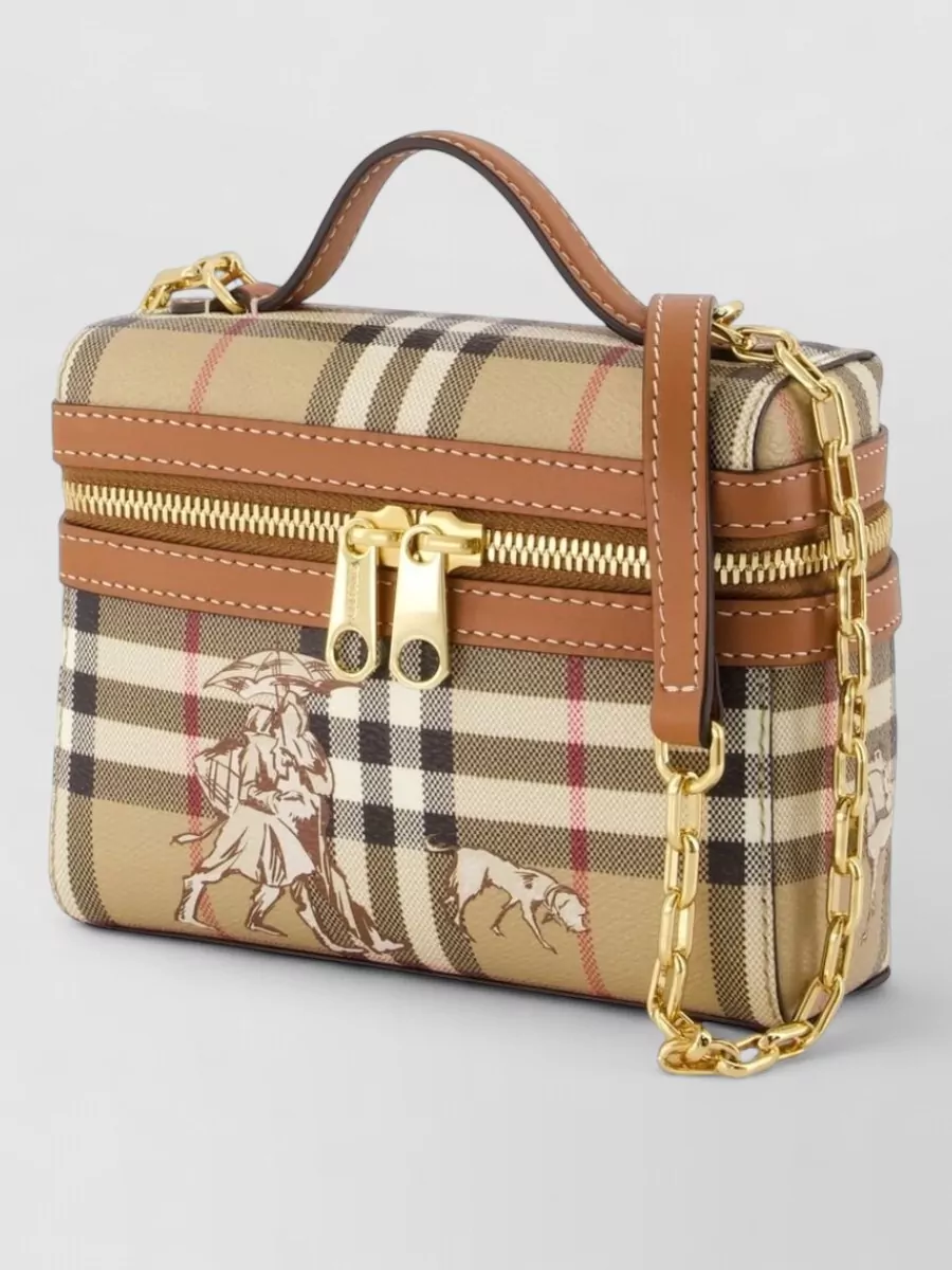 Burberry Ls Mini Vanity Polyurethane Crossbody Bag