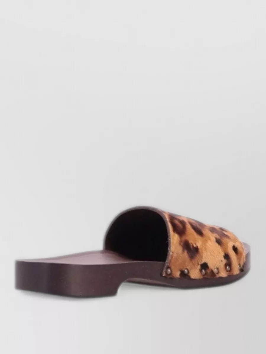 La Rose Leather Sandals