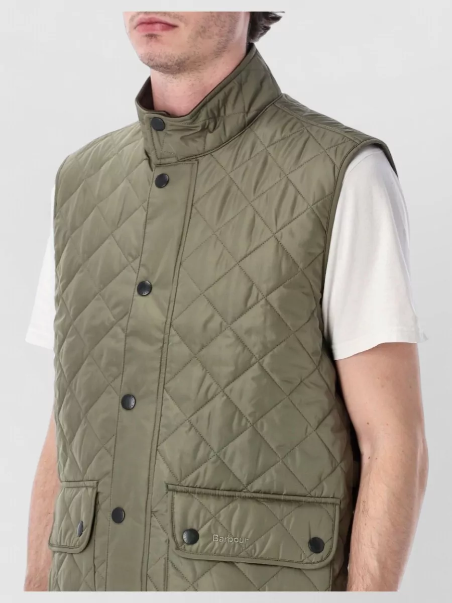 Barbour Lowerdale High Collar Quilted Vest Sleeveless