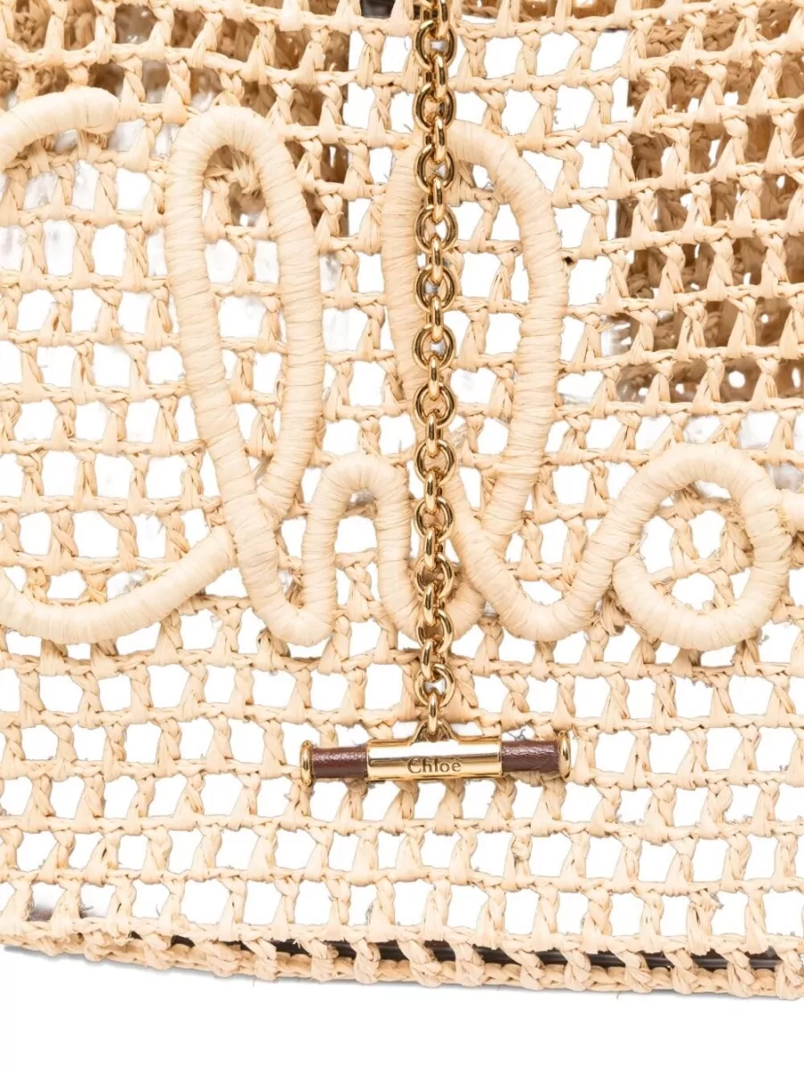 Chloé Chloé Icons Raffia Beach Bag