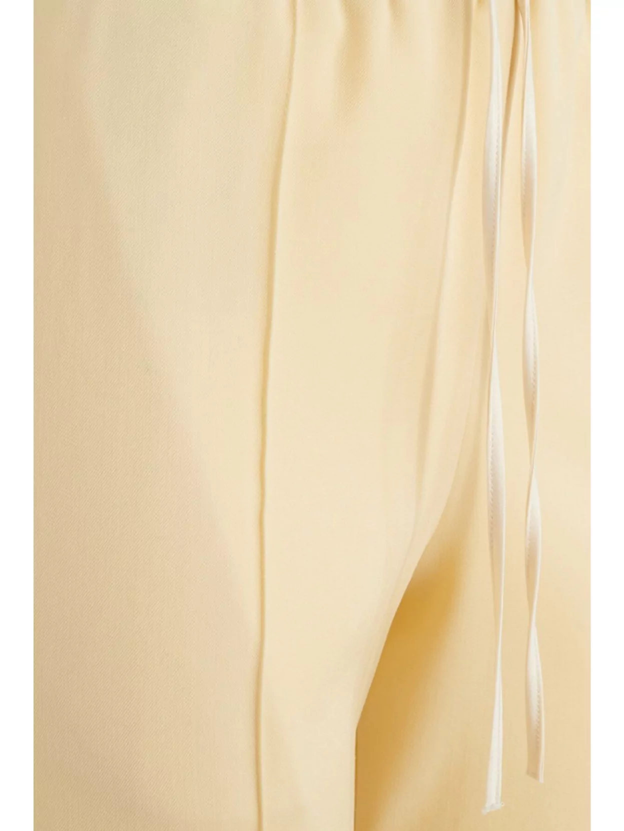 Jil Sander Trousers With Elastic Waistband And Tapered Leg In Yellow