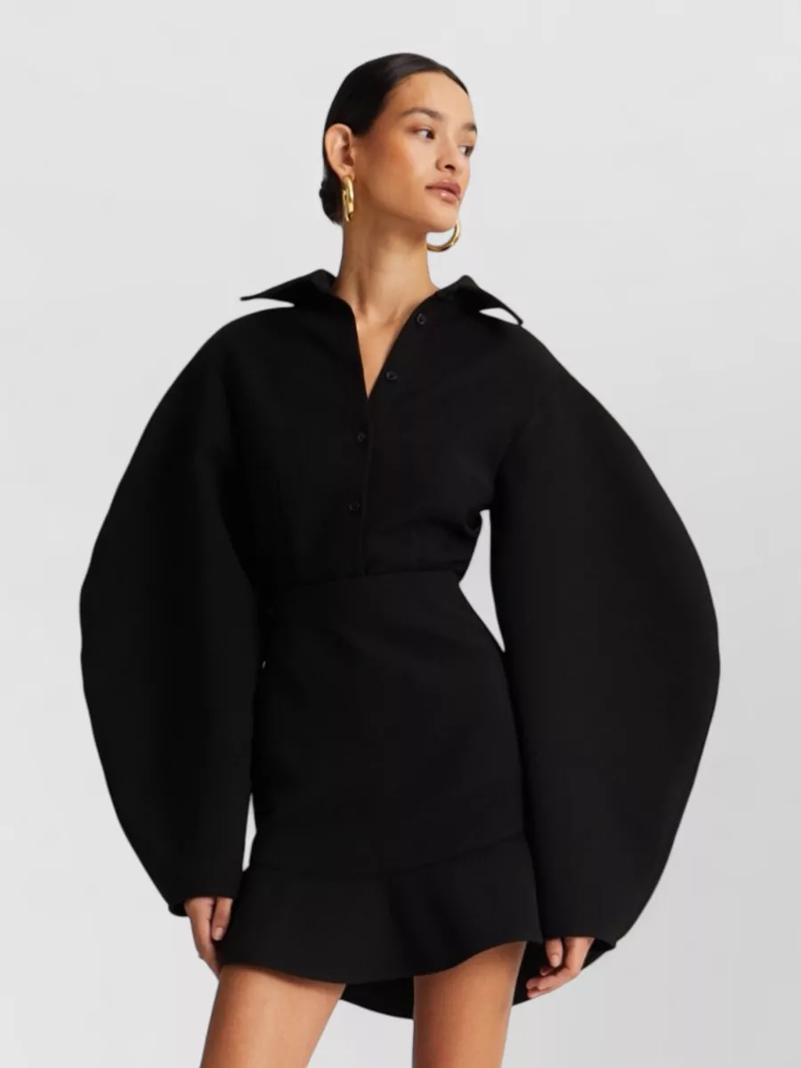 Rotate Fitted Long-Sleeve Shirt