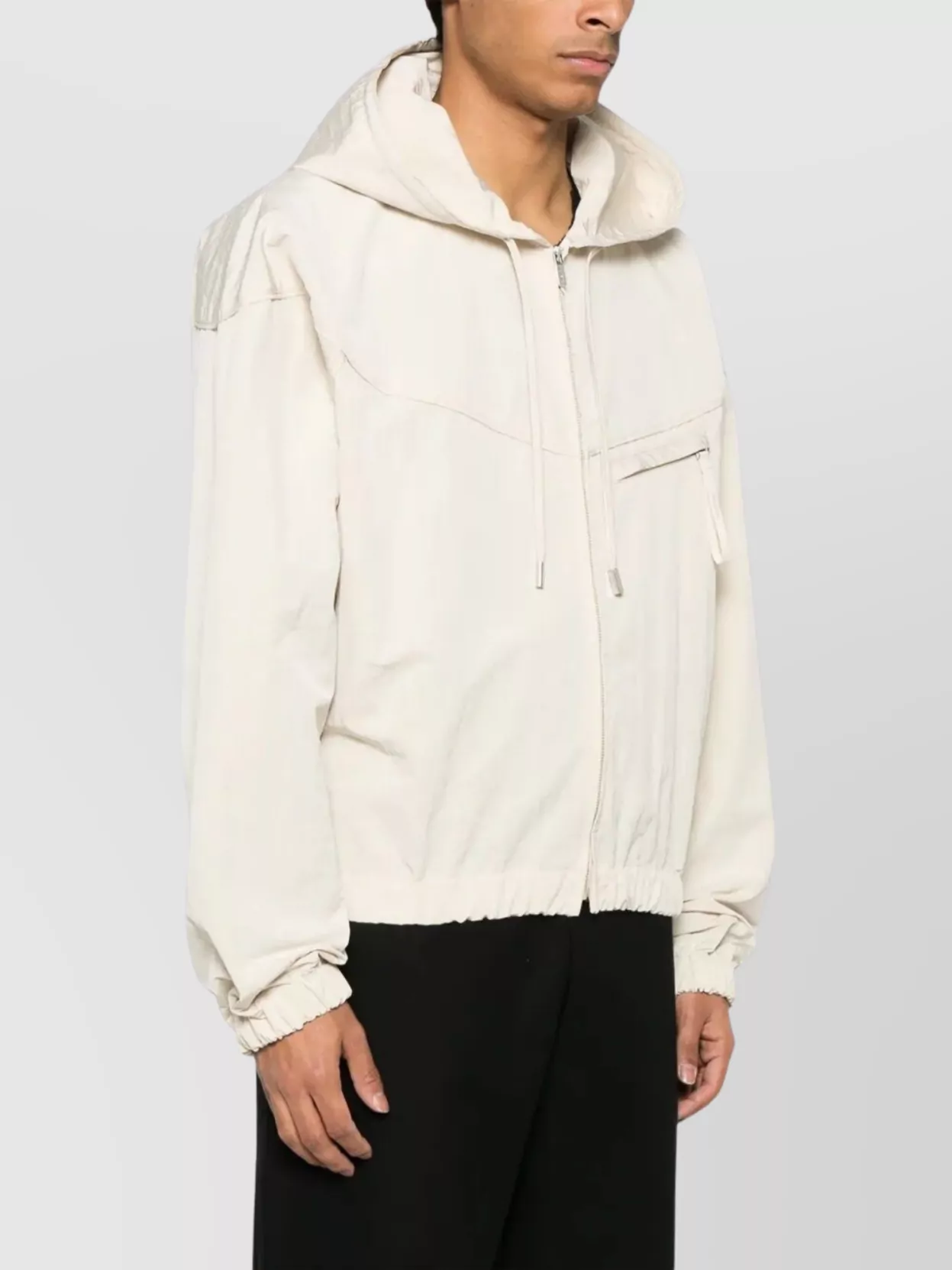Jacquemus Hooded Drawstring Jacket Zip Pocket