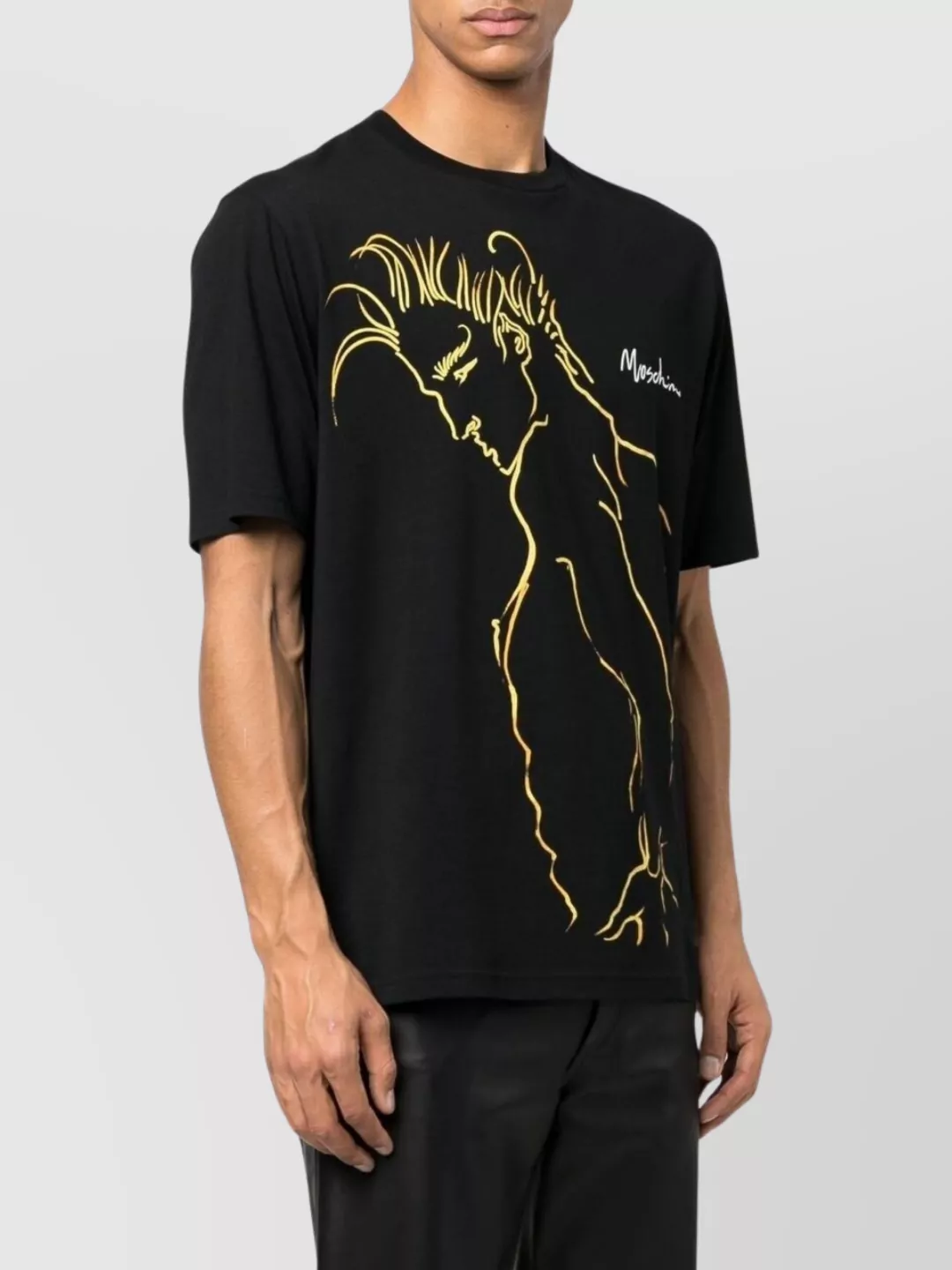 Moschino Illustrated Crew Neck T-Shirt With Short Sleeves