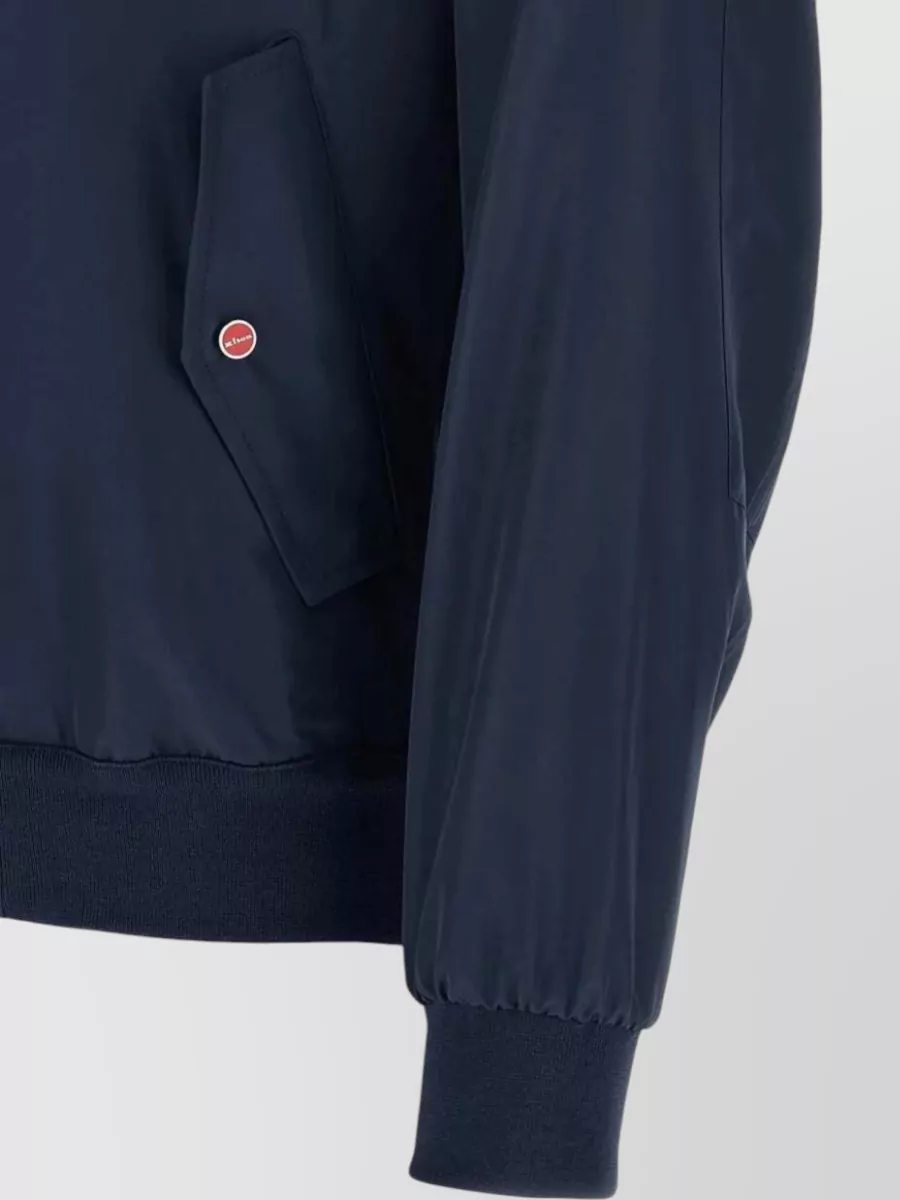 Kiton Cima Jacket Structured Cut Mandarin Collar