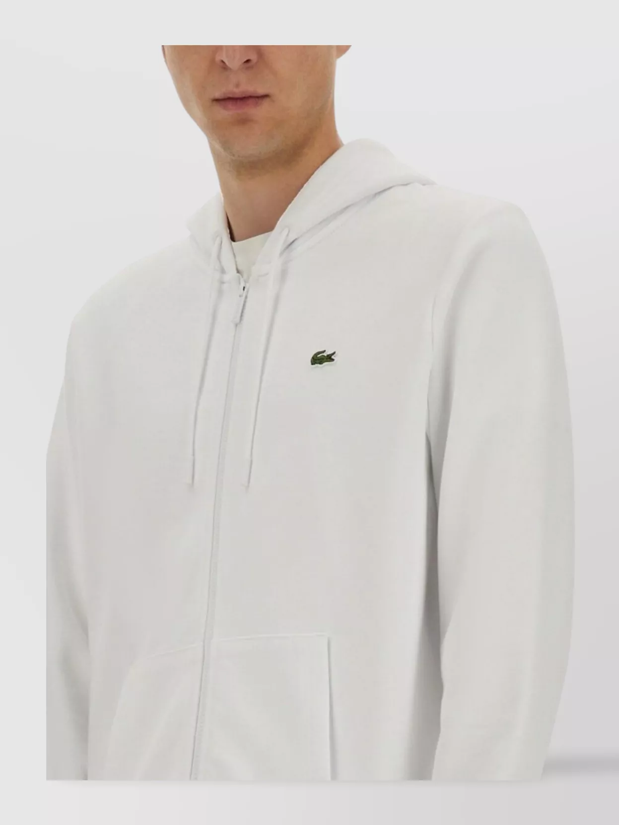 Lacoste Hoodie Zipper Front Pockets
