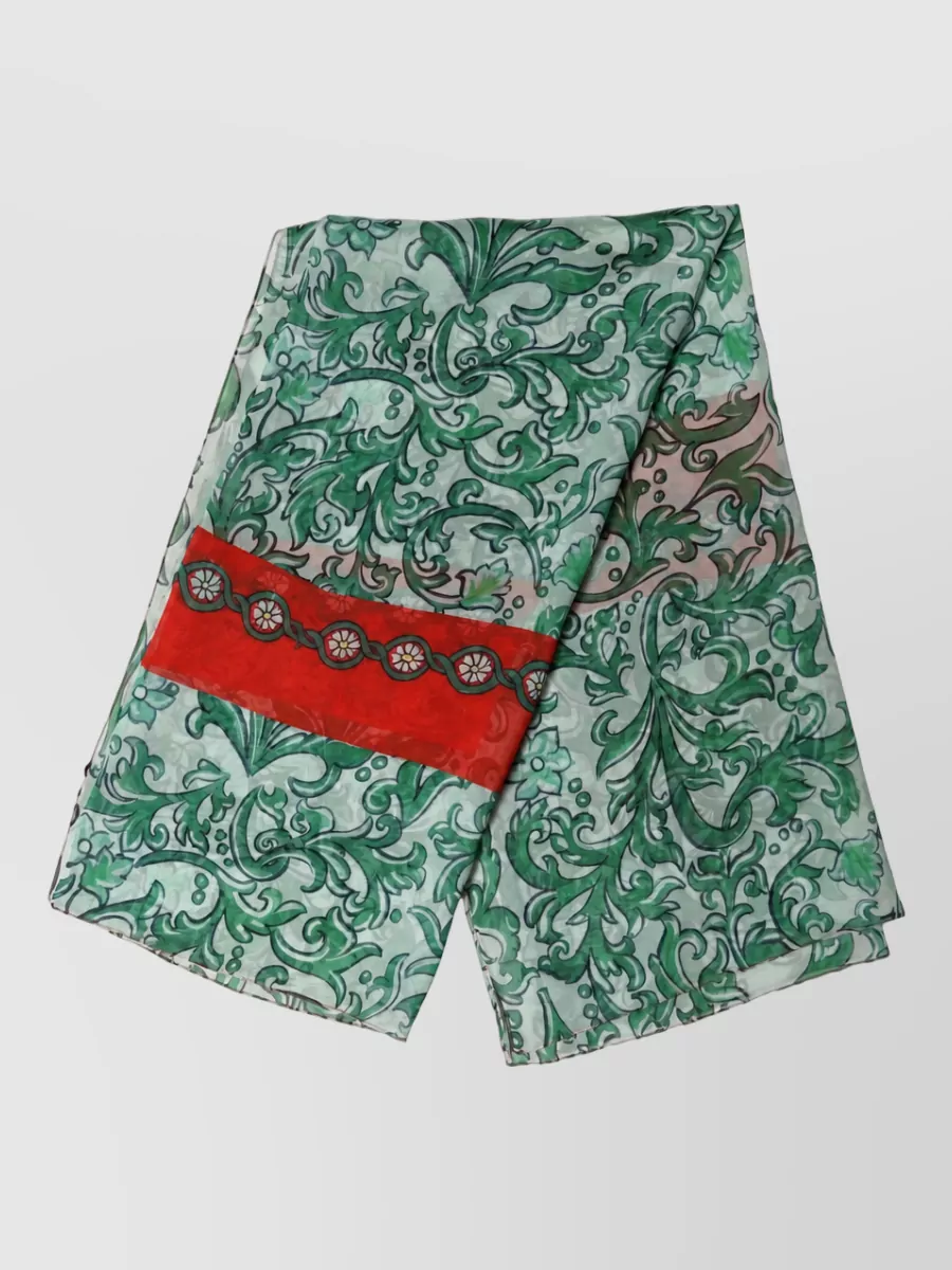 Dolce&Gabbana silk floral print square scarf