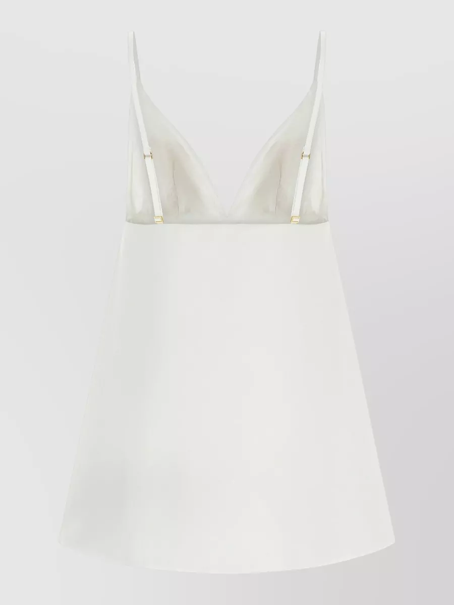 Elisabetta Franchi Duchesse Dress V Neckline A Line Straps