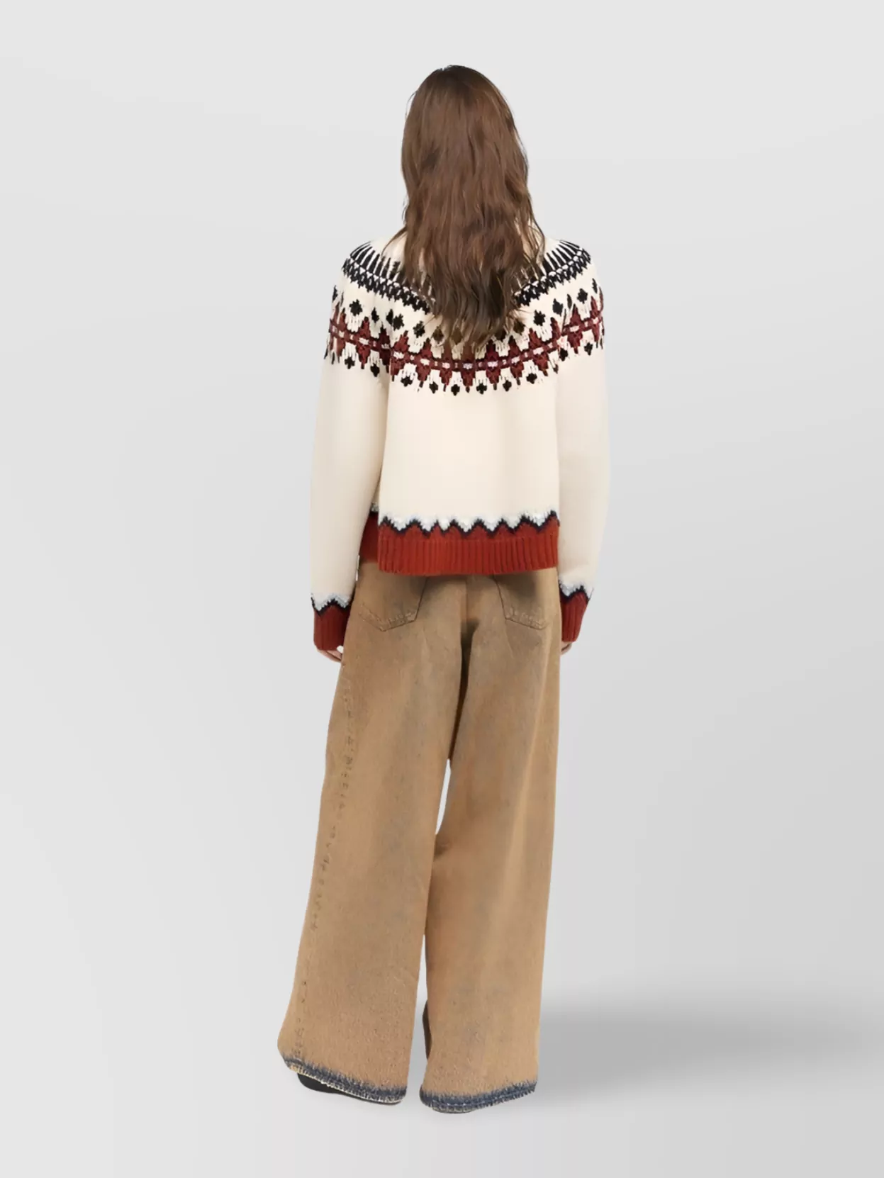 Alanui Winter Sweater Fair Isle Pattern