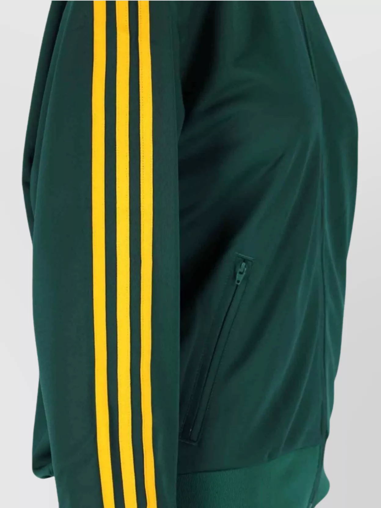 Adidas Striped Collar Cuffs Pockets