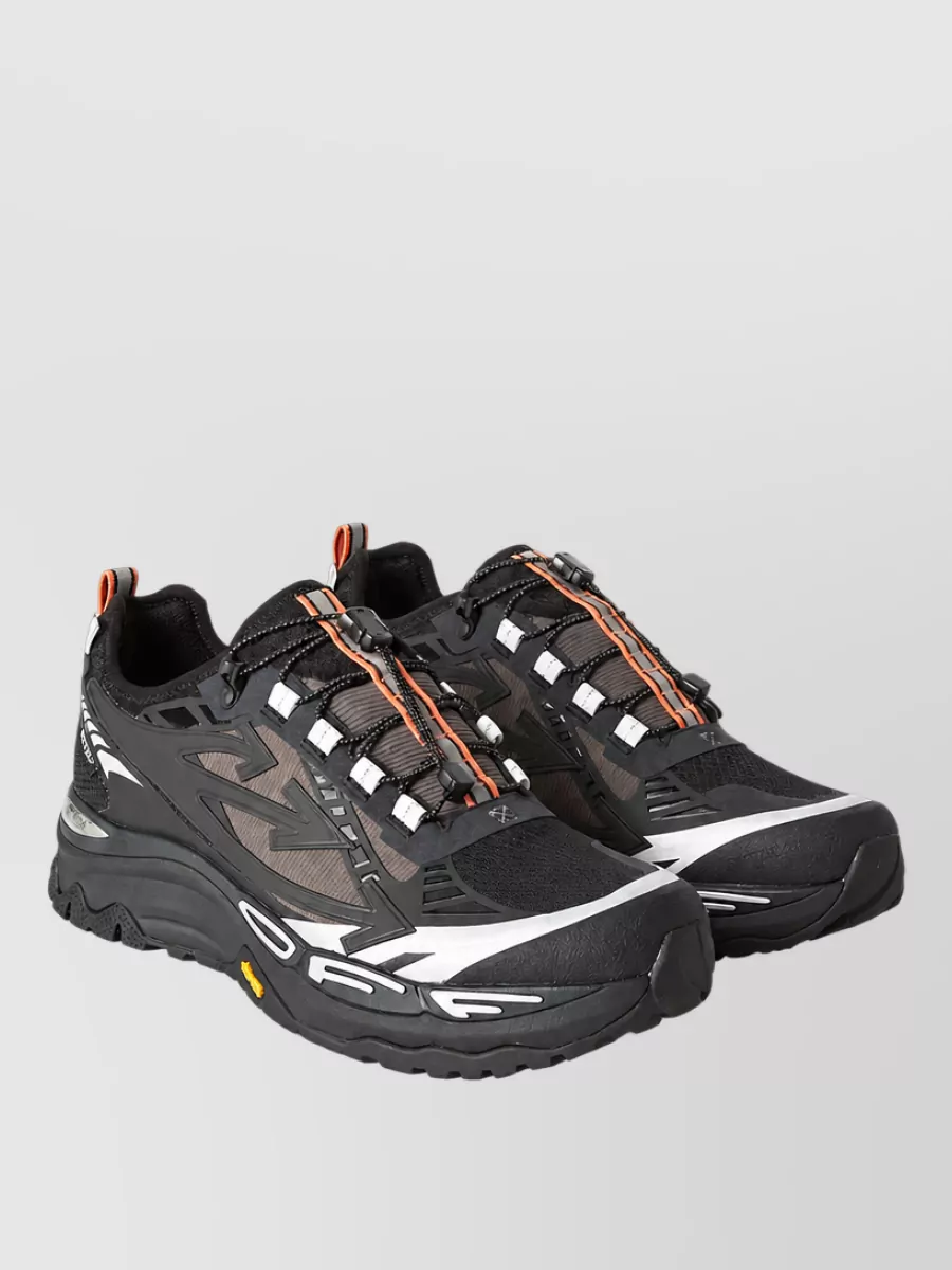 Off-White Mesh Panel Low-Top Sneakers